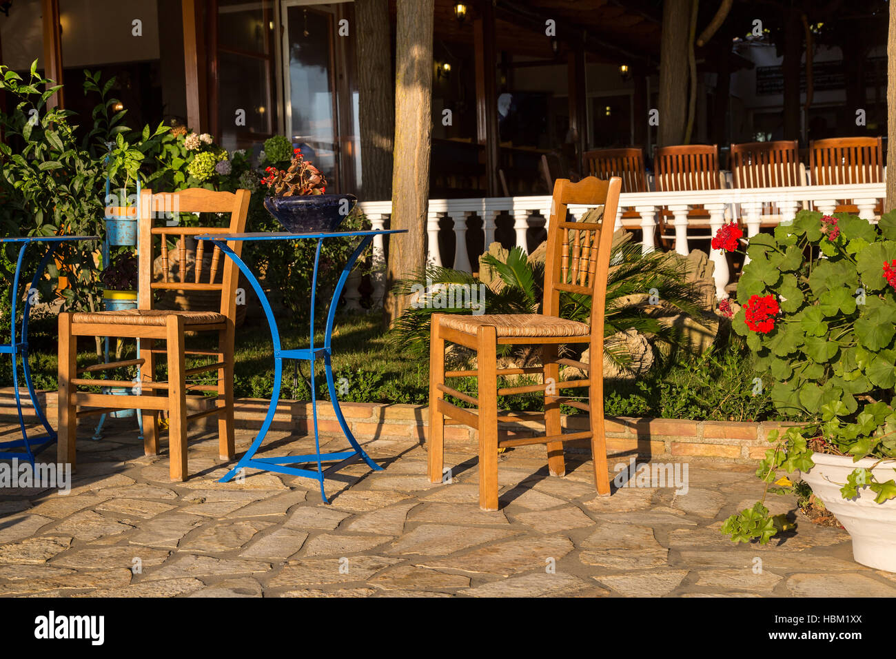 Traditional greek taverna Stock Photo - Alamy
