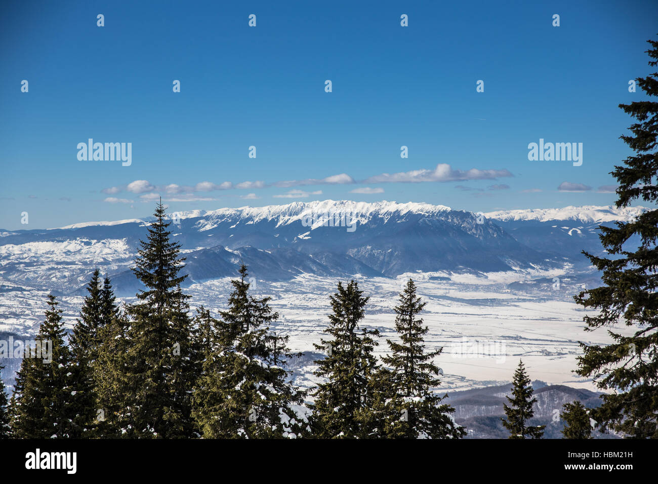 Winter scene in Poiana Brasov Stock Photo - Alamy