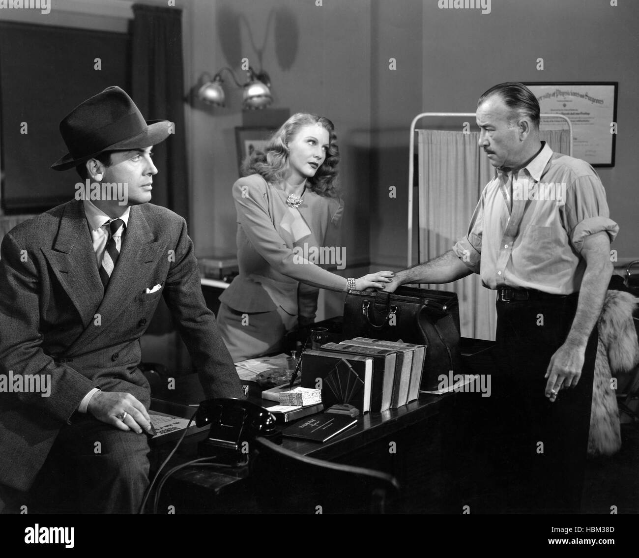DECOY, Edward Norris, Jean Gillie, Robert Armstrong, 1946 Stock Photo