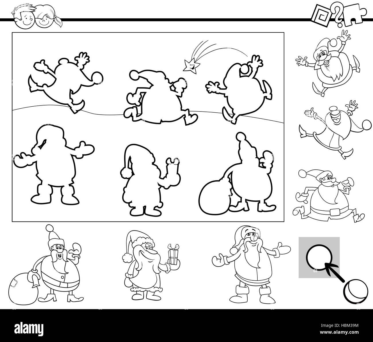 activity task coloring page Stock Photo - Alamy