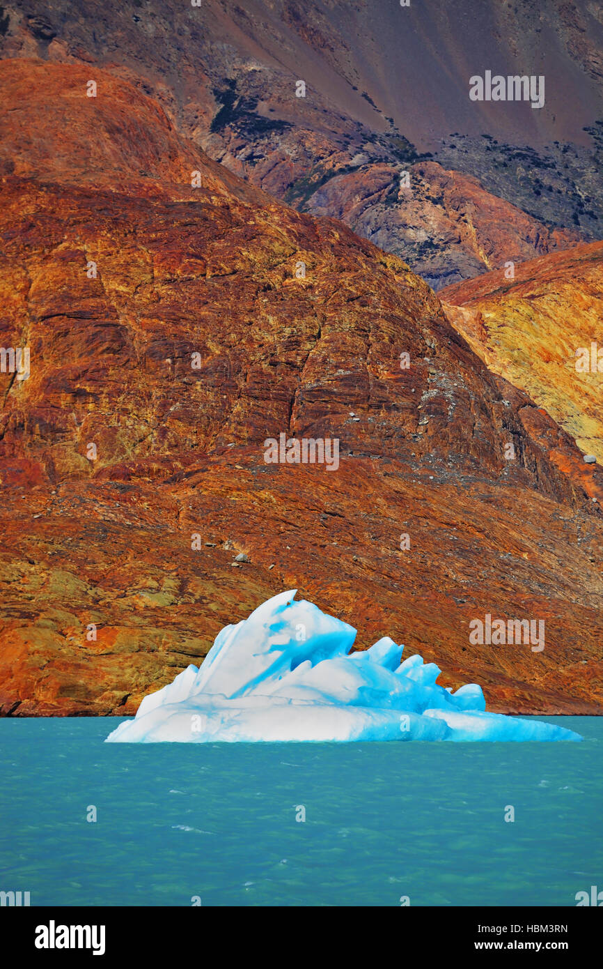 The blue-white iceberg Stock Photo