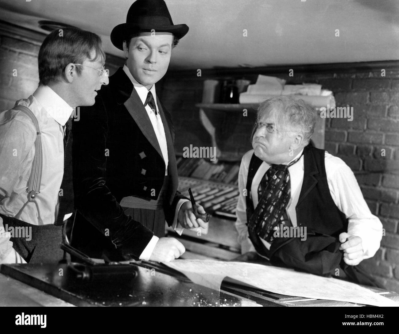 CITIZEN KANE, Everett Sloane, Orson Welles, Erskine Sanford, 1941 Stock ...