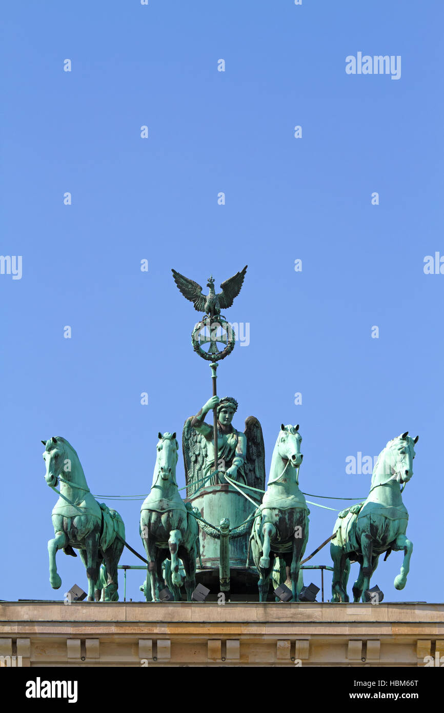 Brandenburg Gate 002. Berlin Stock Photo