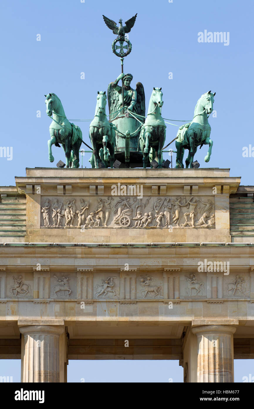 Brandenburg Gate 003. Berlin Stock Photo