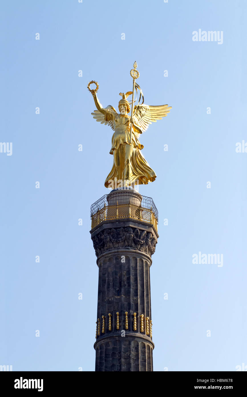 Victory Column 002. Berlin Stock Photo