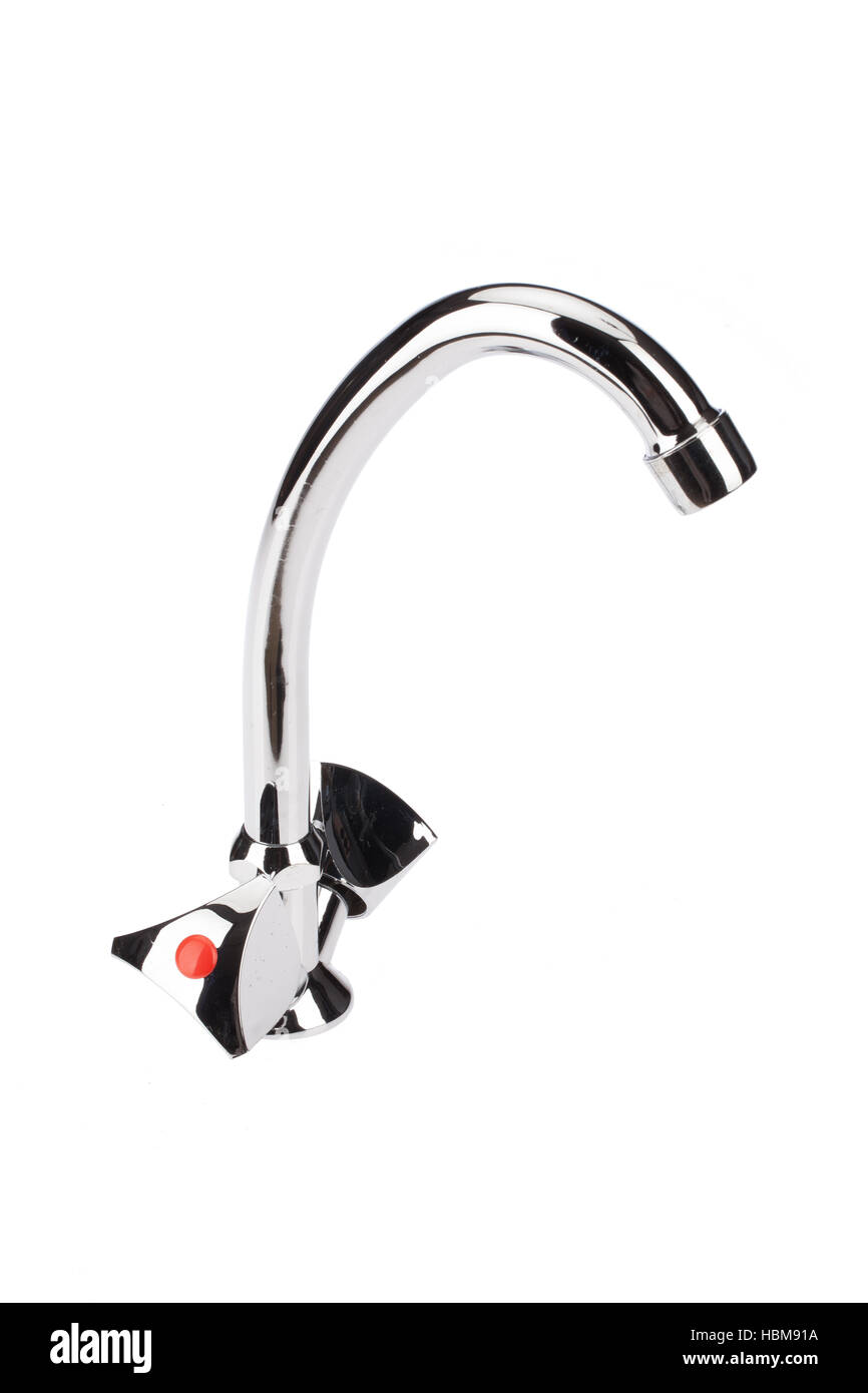 Metal Chromium Plated Water Mixer Stock Photo Alamy
