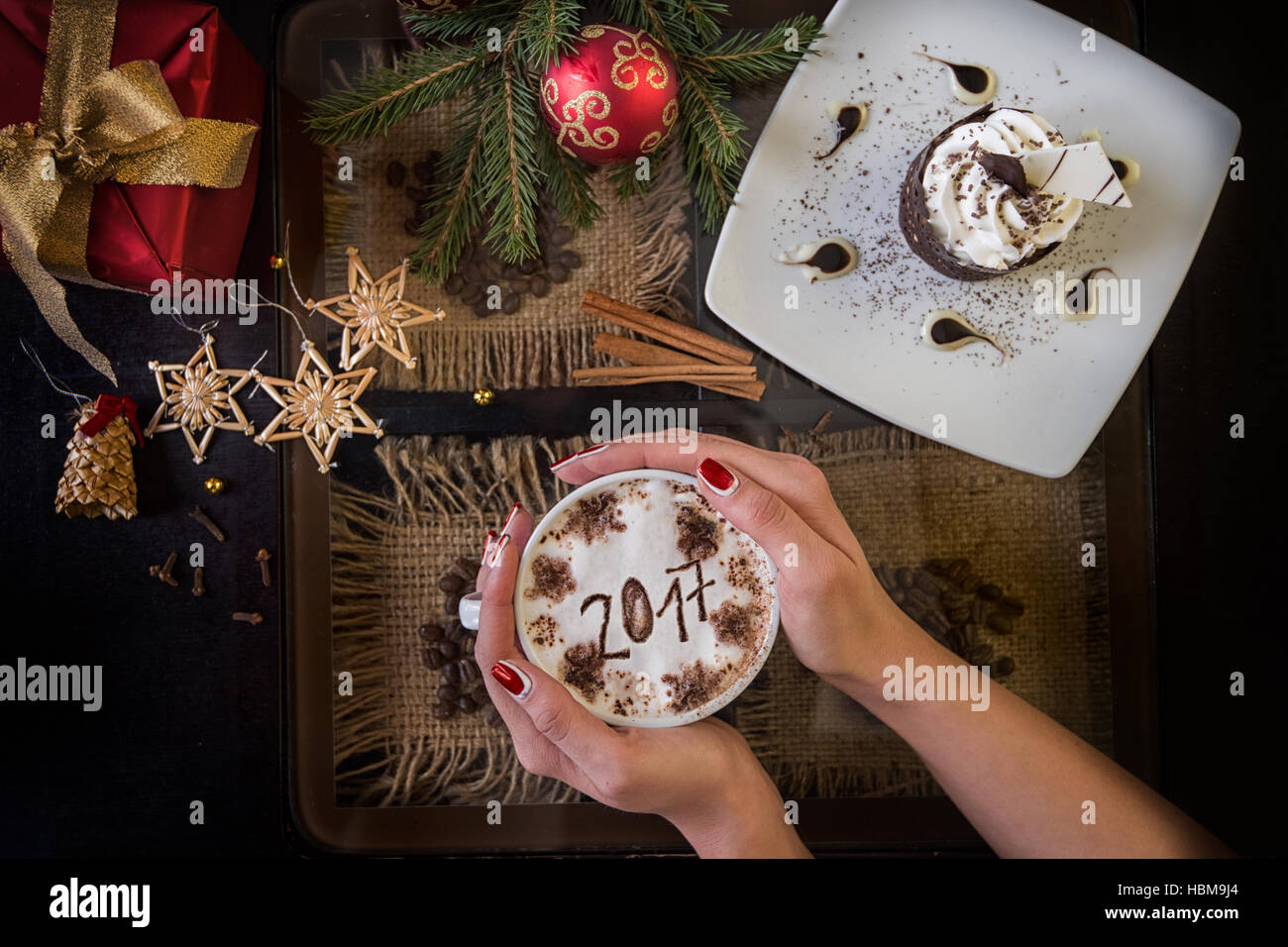 new year coffee Stock Photo - Alamy