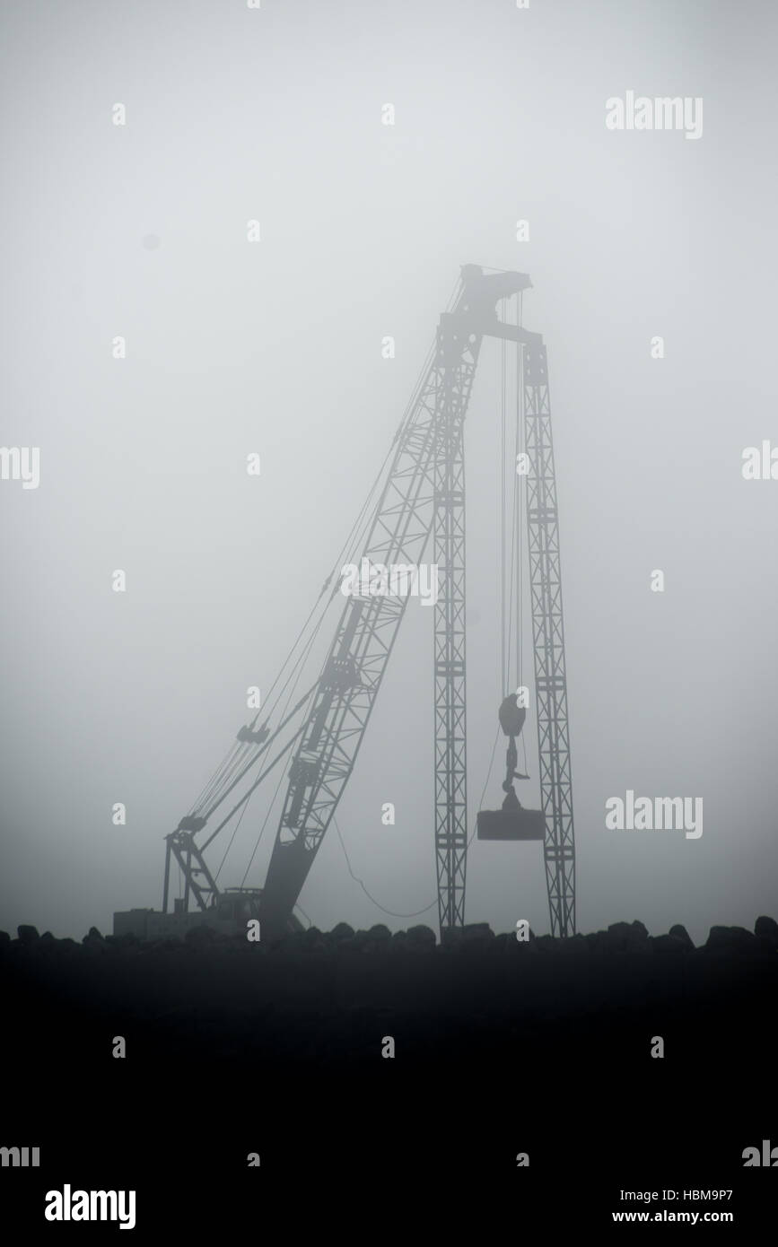 Ground Compounding Crane lifts Weight Stock Photo Alamy