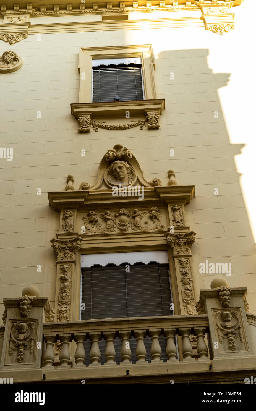 Traditional architecture of the center of the Spanish city of Castellon, Valencian Community Stock Photo