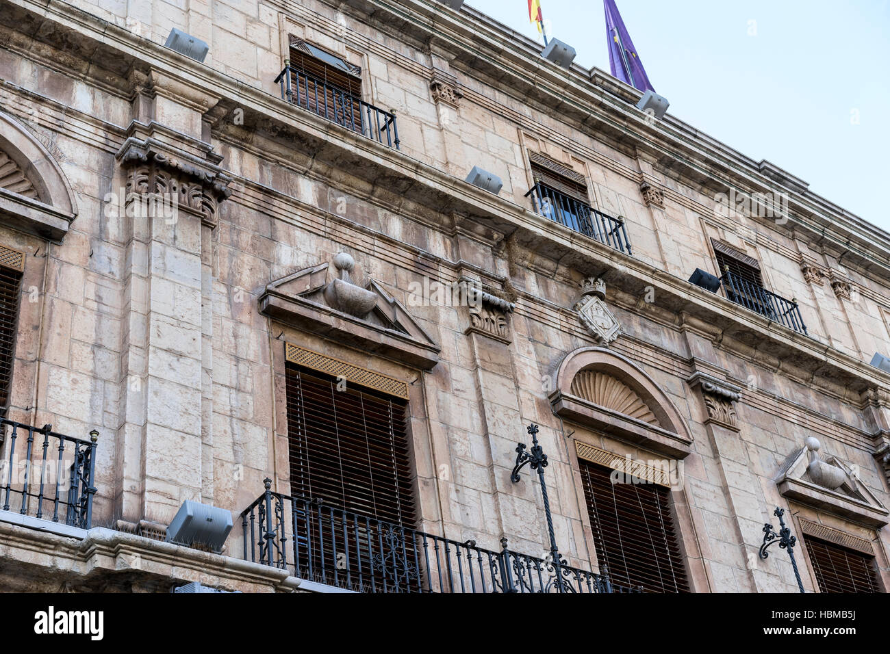 Traditional architecture of the center of the Spanish city of Castellon, Valencian Community Stock Photo