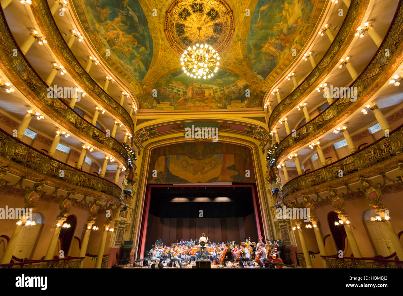 Interior of the Amazon Theatre in Manaus, Brazil Stock Photo - Alamy