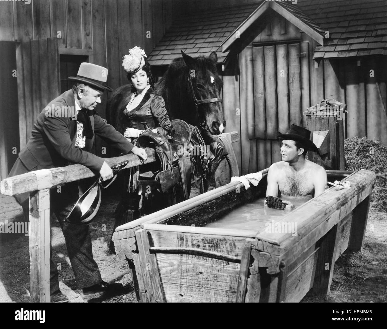 DAKOTA INCIDENT, from left: Regis Toomey, Linda Darnell, Dale Robertson ...