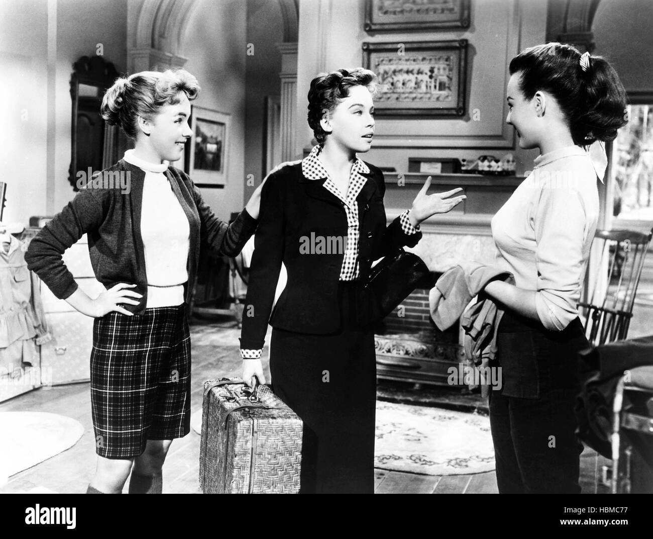 DADDY LONG LEGS, from left: Terry Moore, Leslie Caron, Charlotte Austin, 1955, TM & Copyright
