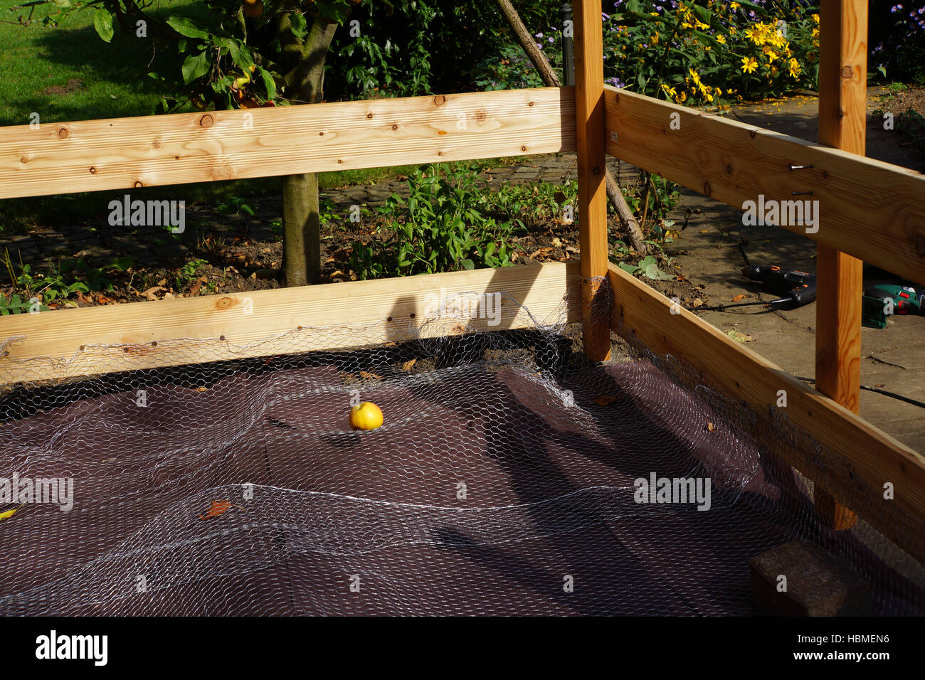 selfbuild raised bed Stock Photo Alamy