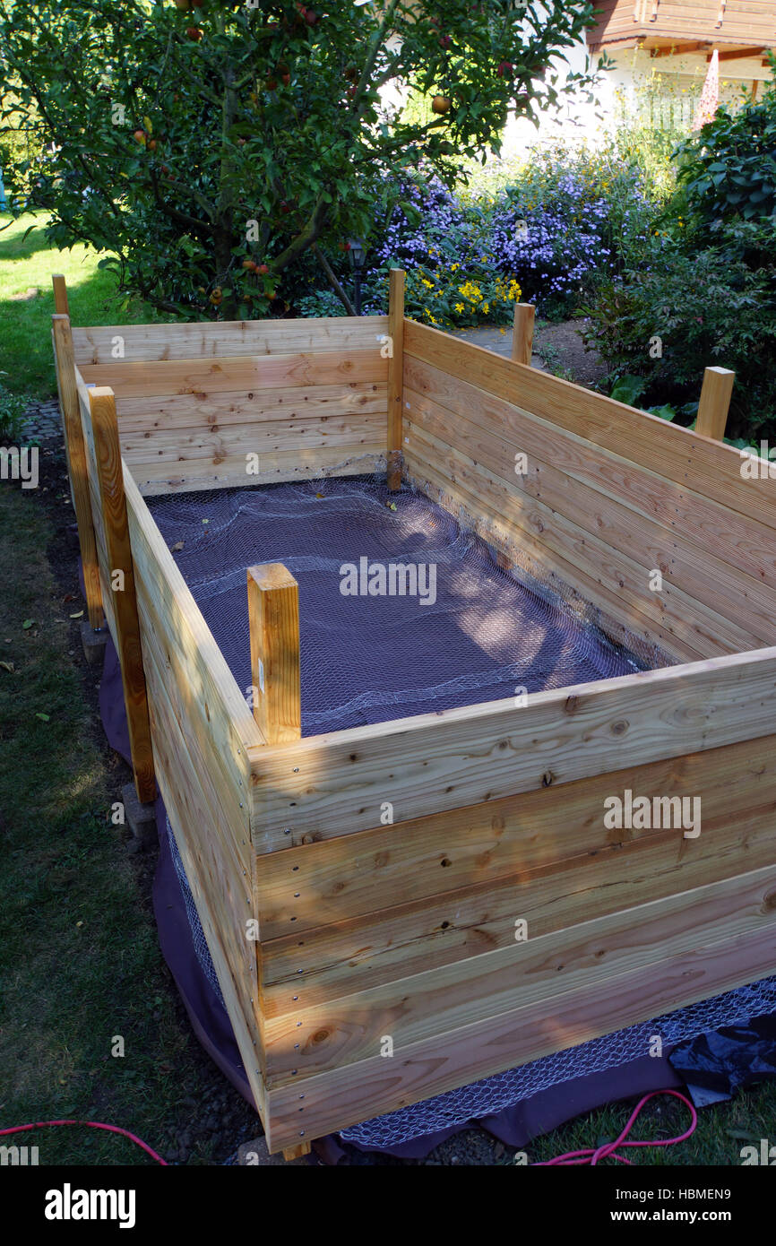 selfbuild raised bed Stock Photo Alamy
