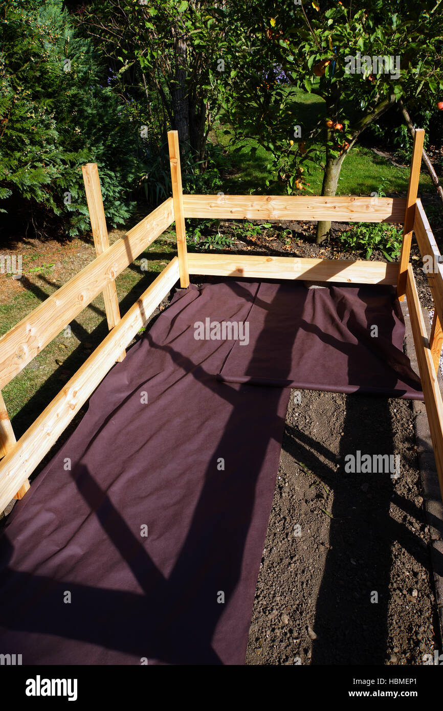 selfbuild raised bed Stock Photo Alamy