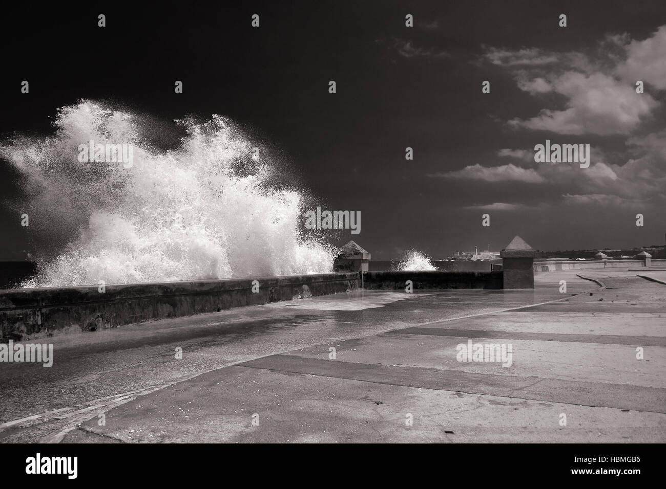 the Malecon in Havana, Cuba Stock Photo