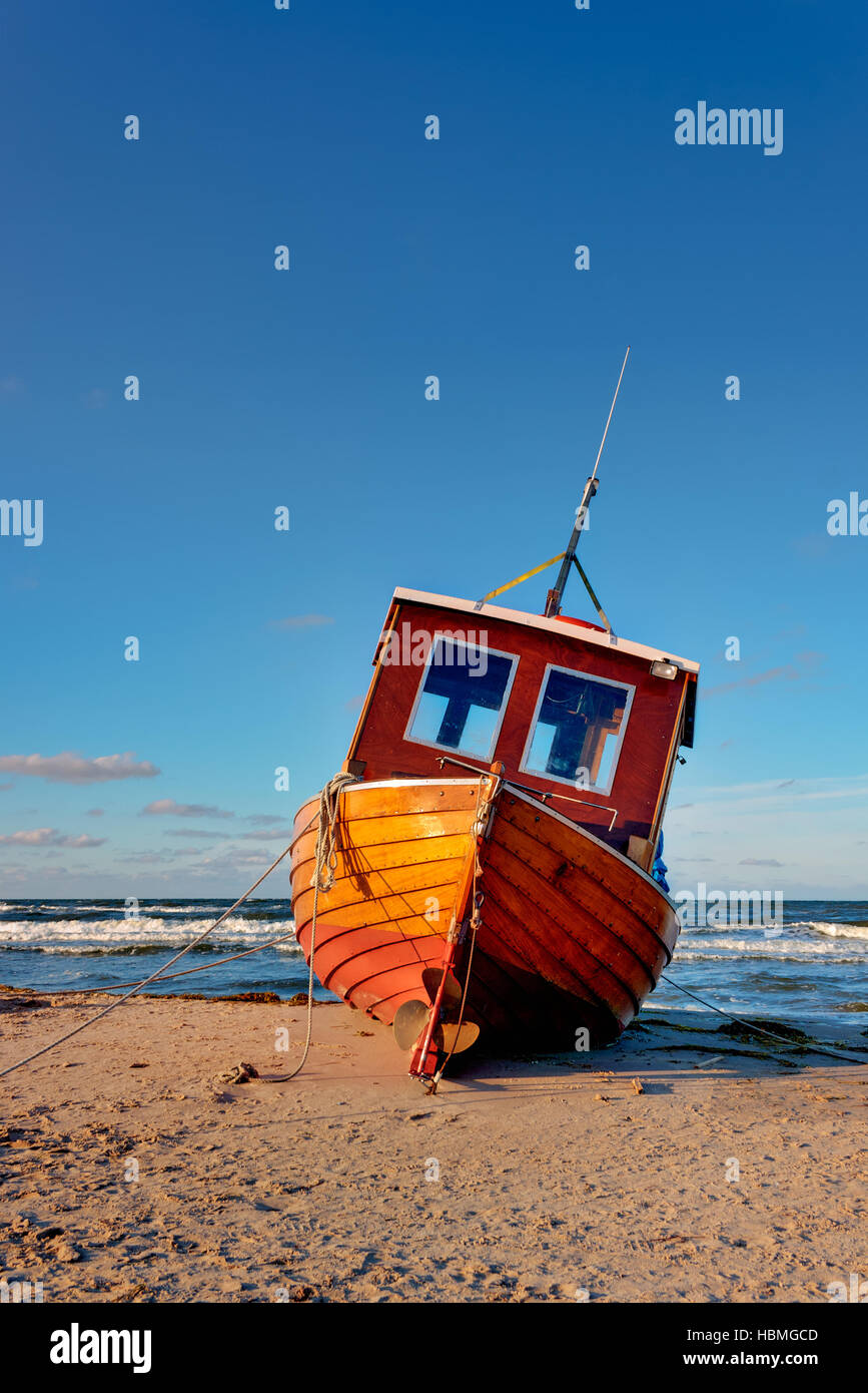Baltic Sea Fishing Boat Stock Photo