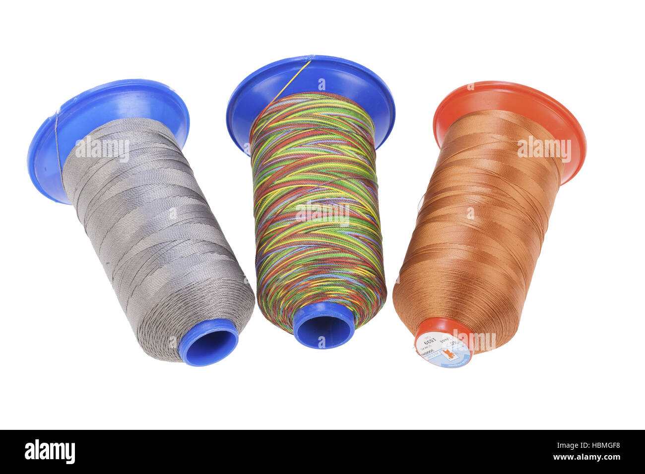 Bobbins With Silk Thread Stock Photo Alamy