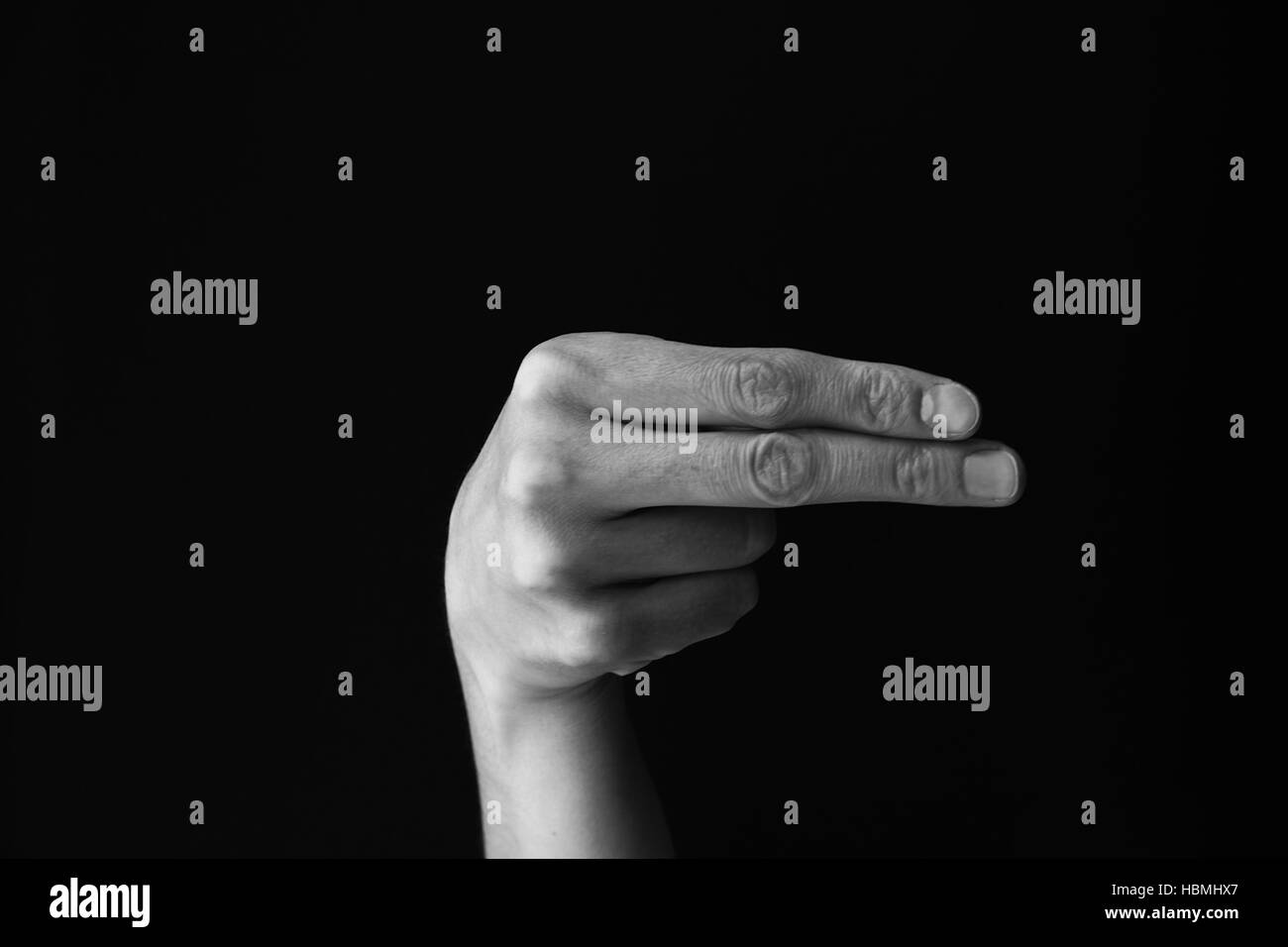 Asl h alphabet hi-res stock photography and images - Alamy