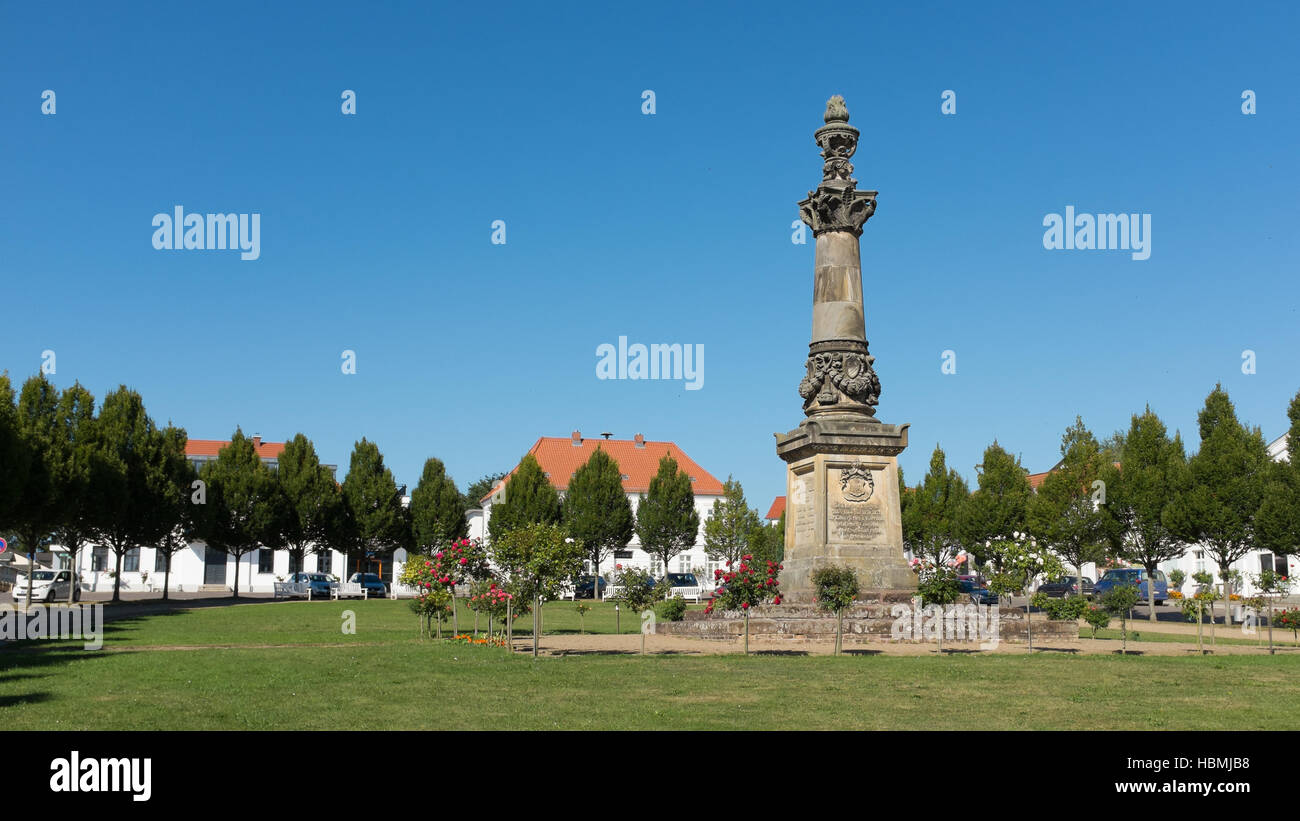 Monument of war in Putbus on Rügen Stock Photo