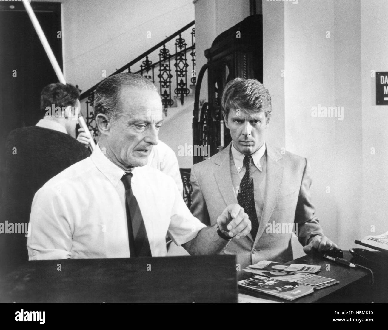 THE DAY OF THE JACKAL, from left director Fred Zinnemann, Edward Fox
