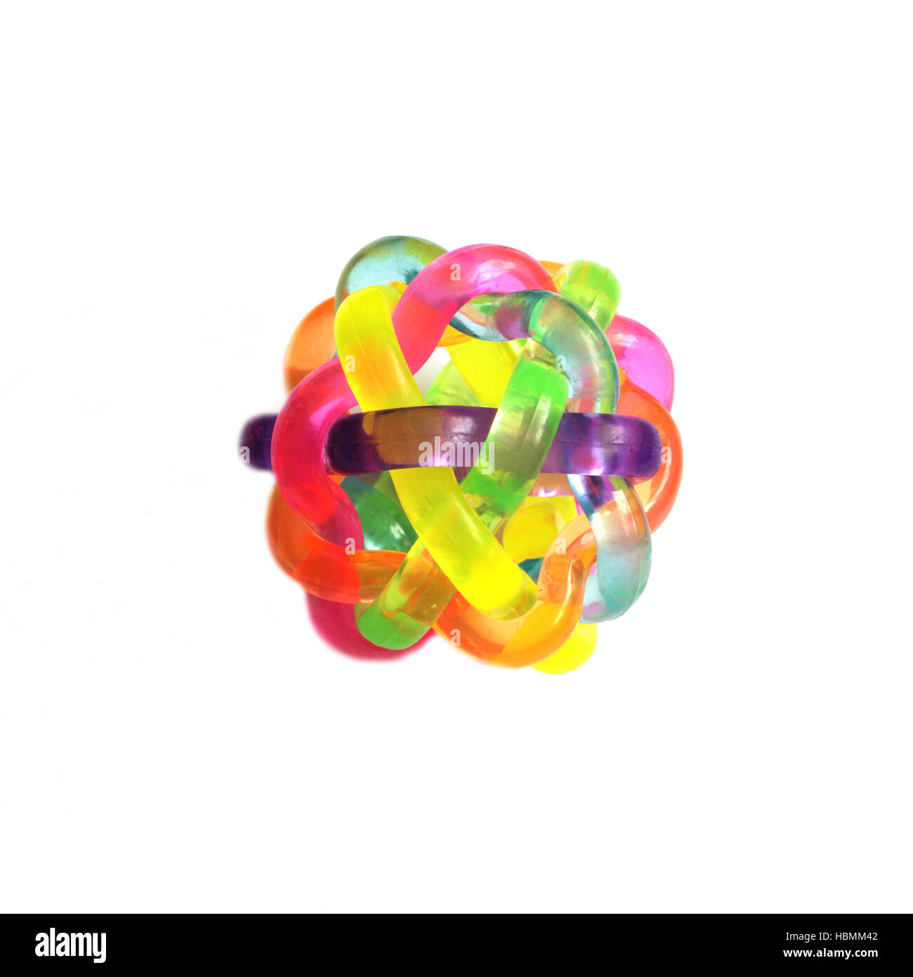 Rubber sensory ball of bright color Stock Photo
