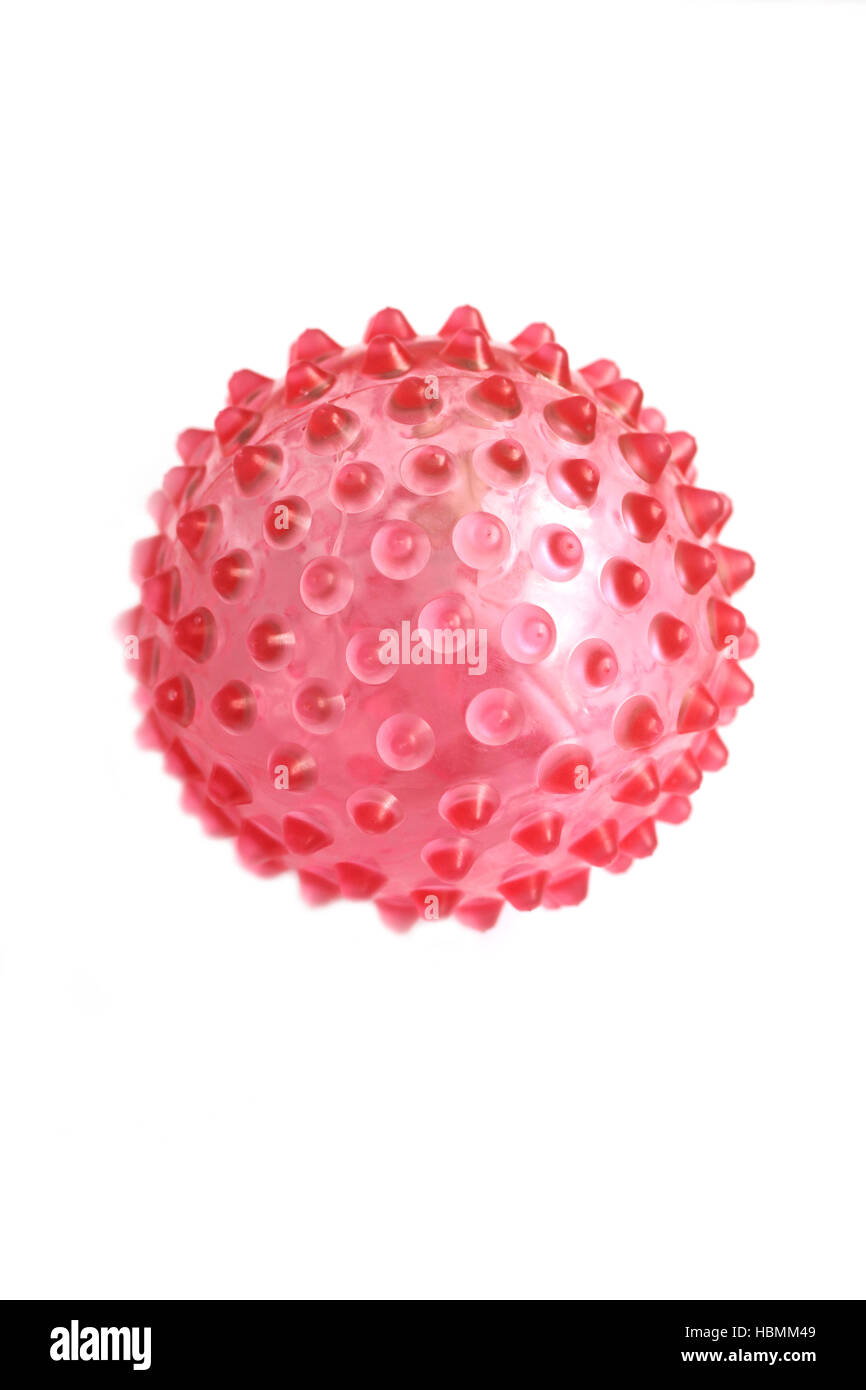 Rubber sensory ball of bright color Stock Photo