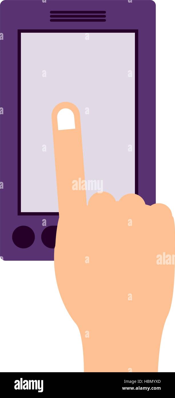 Hand touching skin Stock Vector Images - Alamy