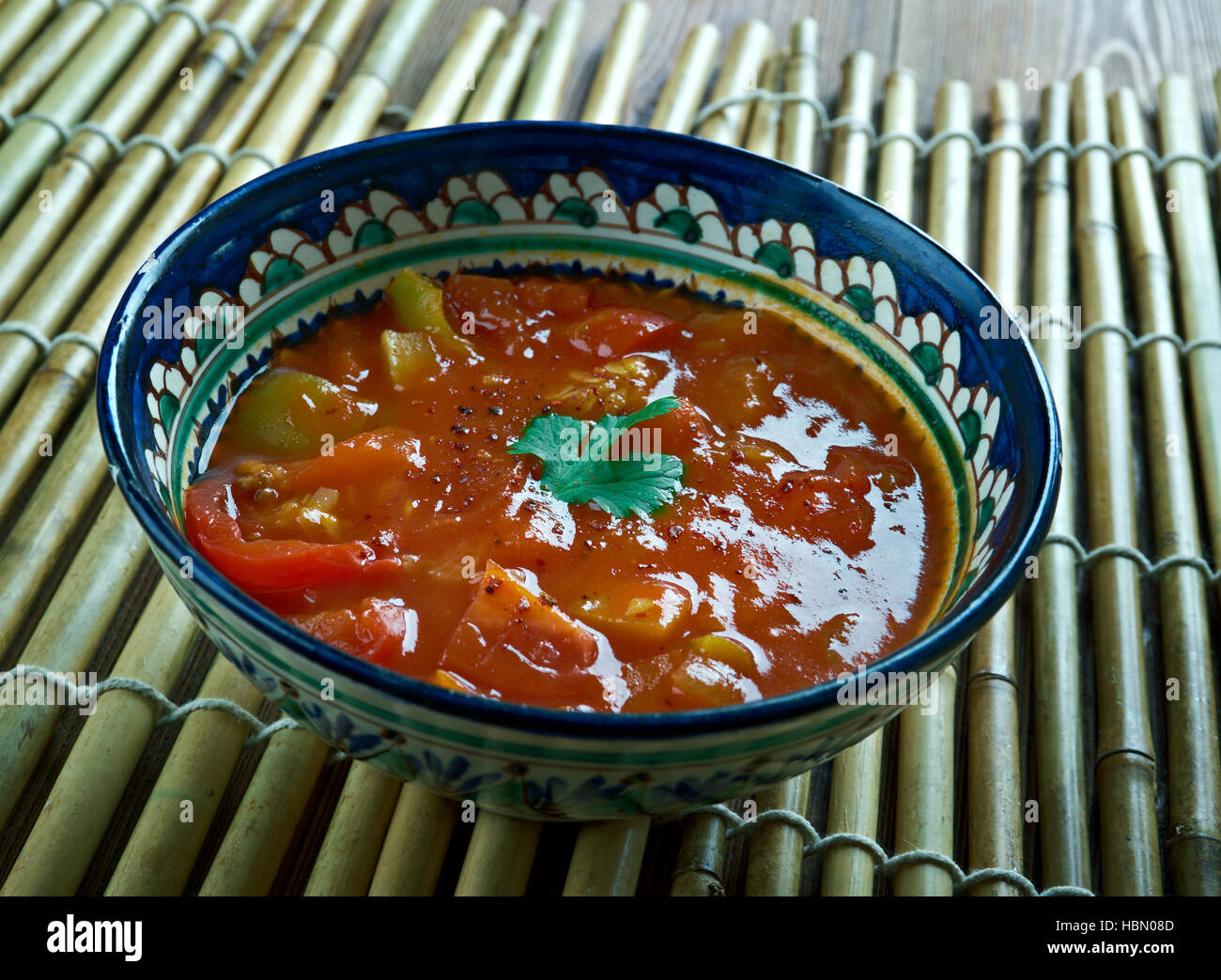 Indian onion tomato sauce Stock Photo Alamy