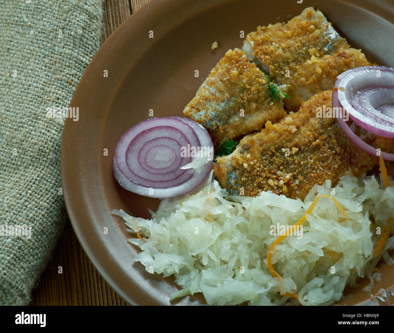 Fried herring in Finnish Stock Photo Alamy