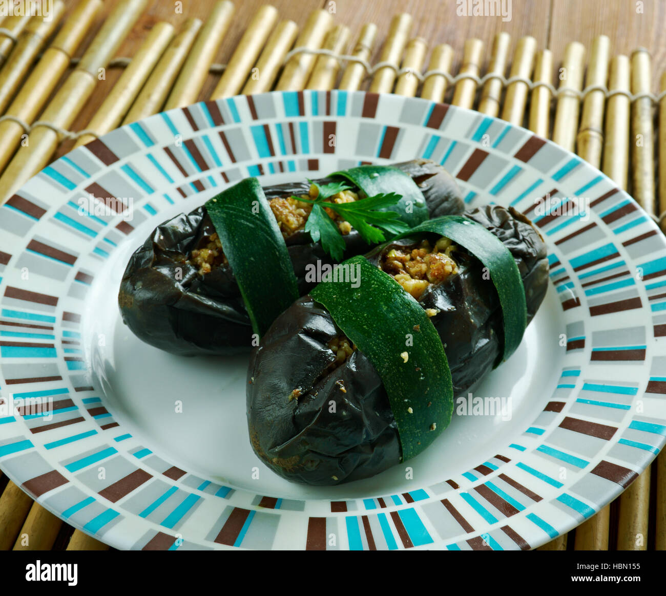 eggplants in peanut sauce Stock Photo Alamy