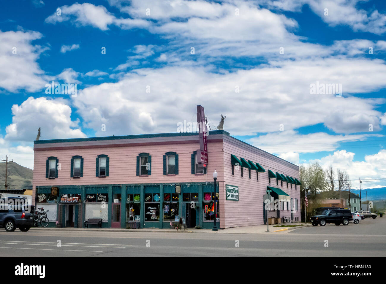 Typical Main Street store in small town America Stock Photo