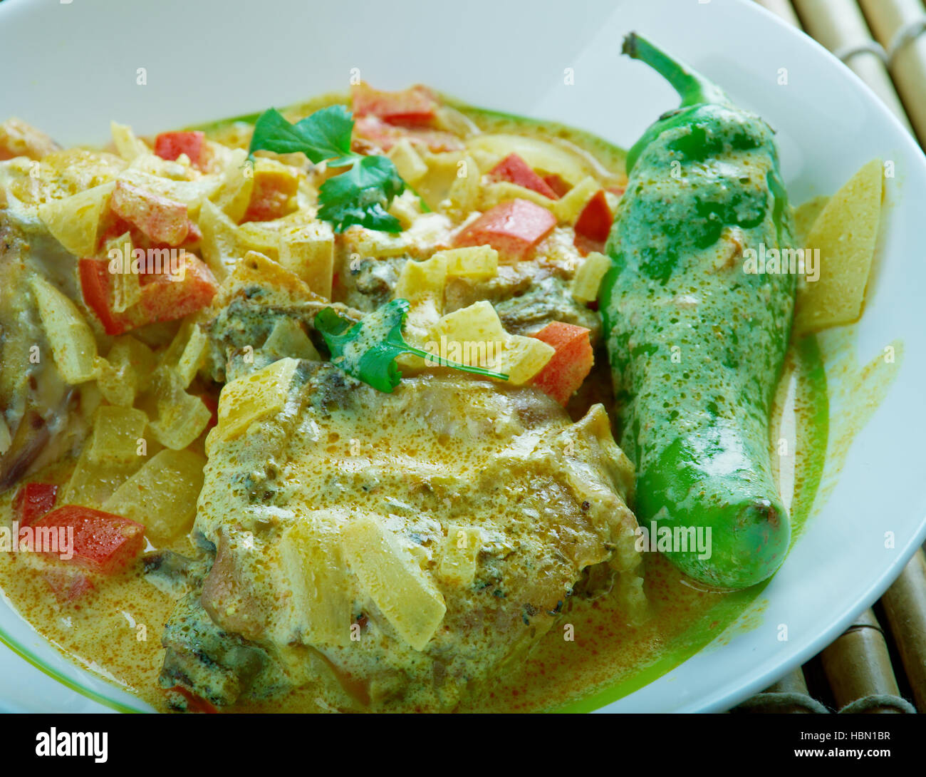 hyderabadi pepper chicken roast Stock Photo Alamy