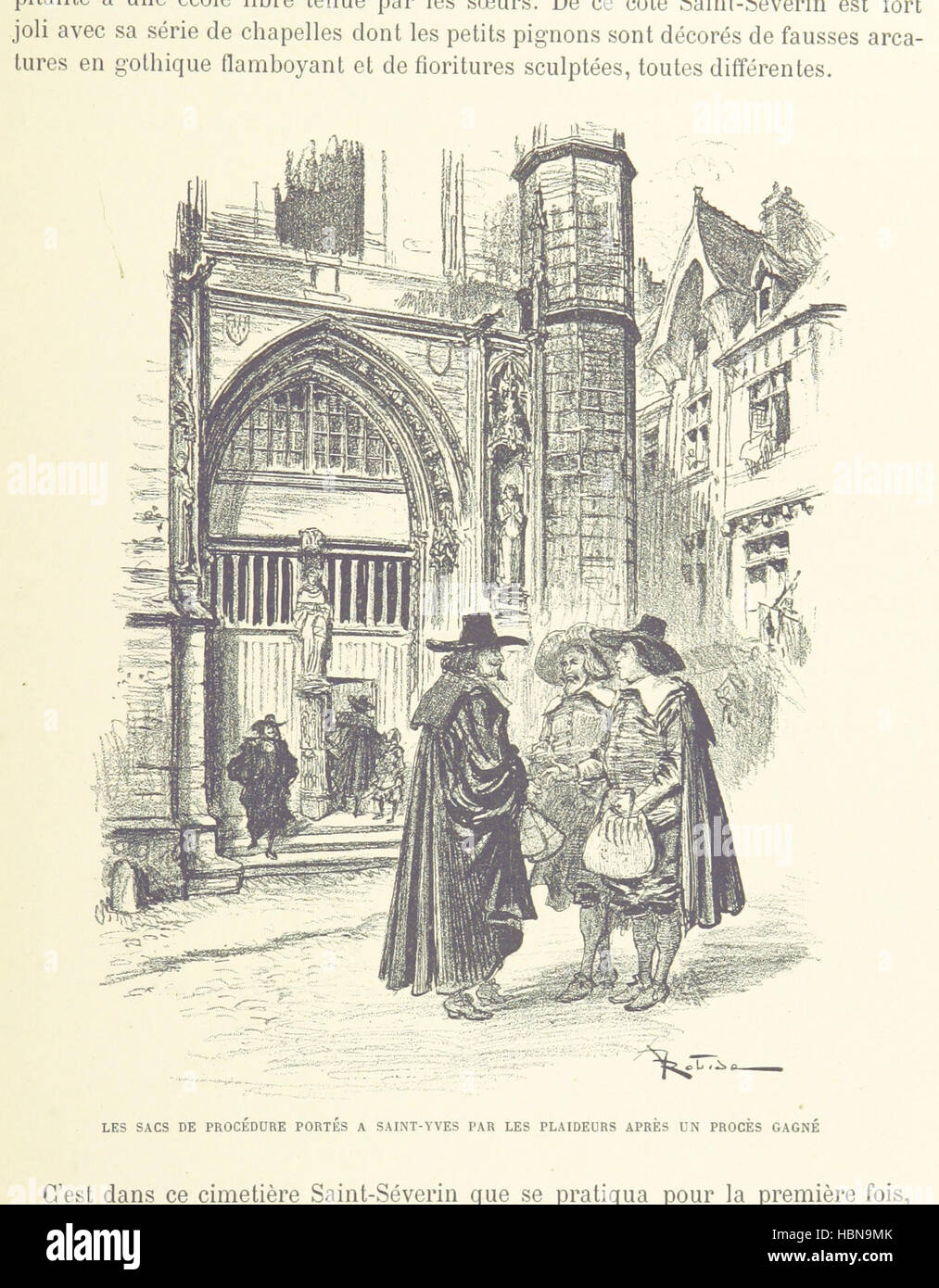 Image taken from page 77 of 'Paris de siècle en siècle. Texte, dessins et lithographies par A. Robida' Image taken from page 77 of 'Paris de siècle en Stock Photo