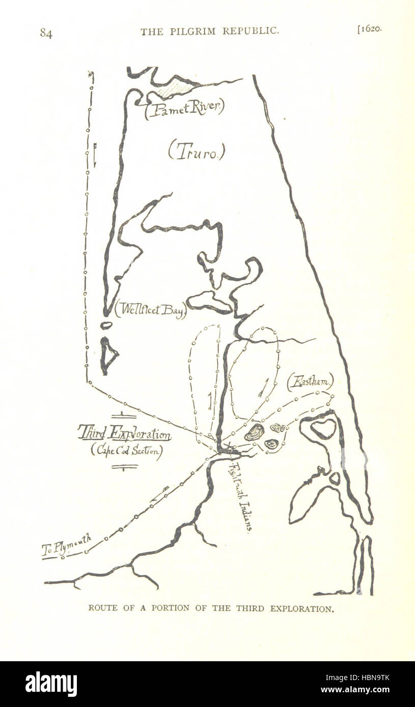 Image taken from page 140 of 'The Pilgrim Republic; an historical review of the Colony of New Plymouth, with sketches of the rise of other New England Settlements, etc' Image taken from page 140 of 'The Pilgrim Republic; an Stock Photo