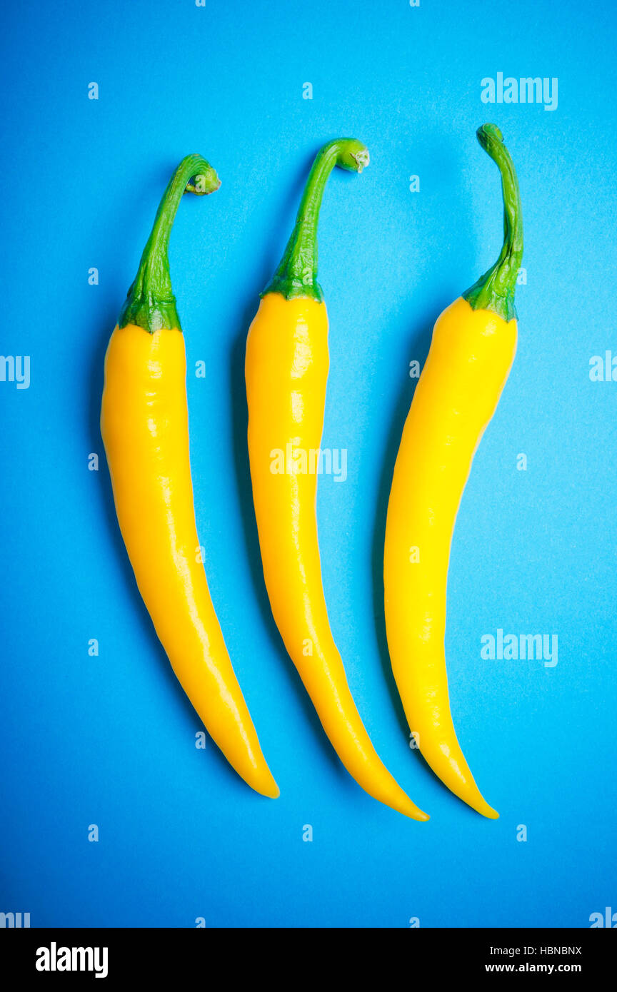 yellow Jalapeno chili peppers Stock Photo Alamy