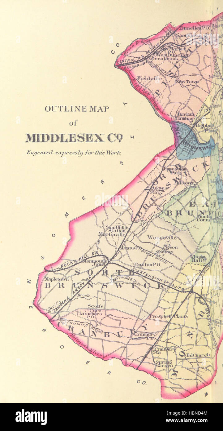 Middlesex england map hi res stock photography and images Alamy