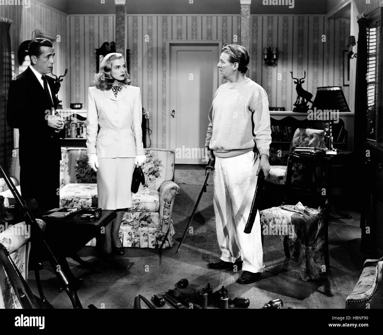 DEAD RECKONING, from left: Humphrey Bogart, Lizabeth Scott, Wallace ...