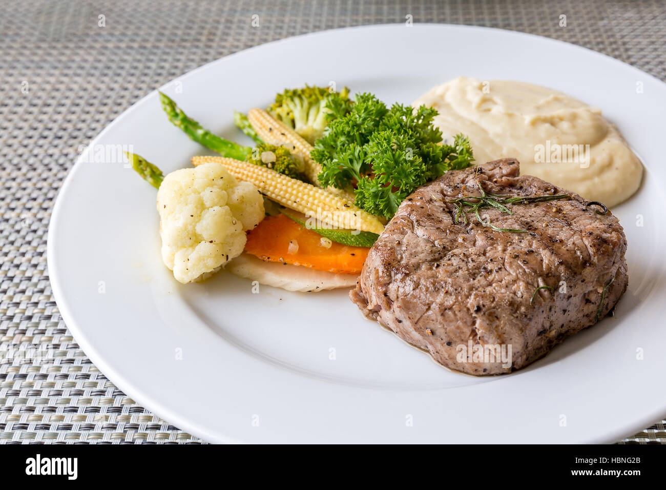 grilled fillet steak Stock Photo Alamy