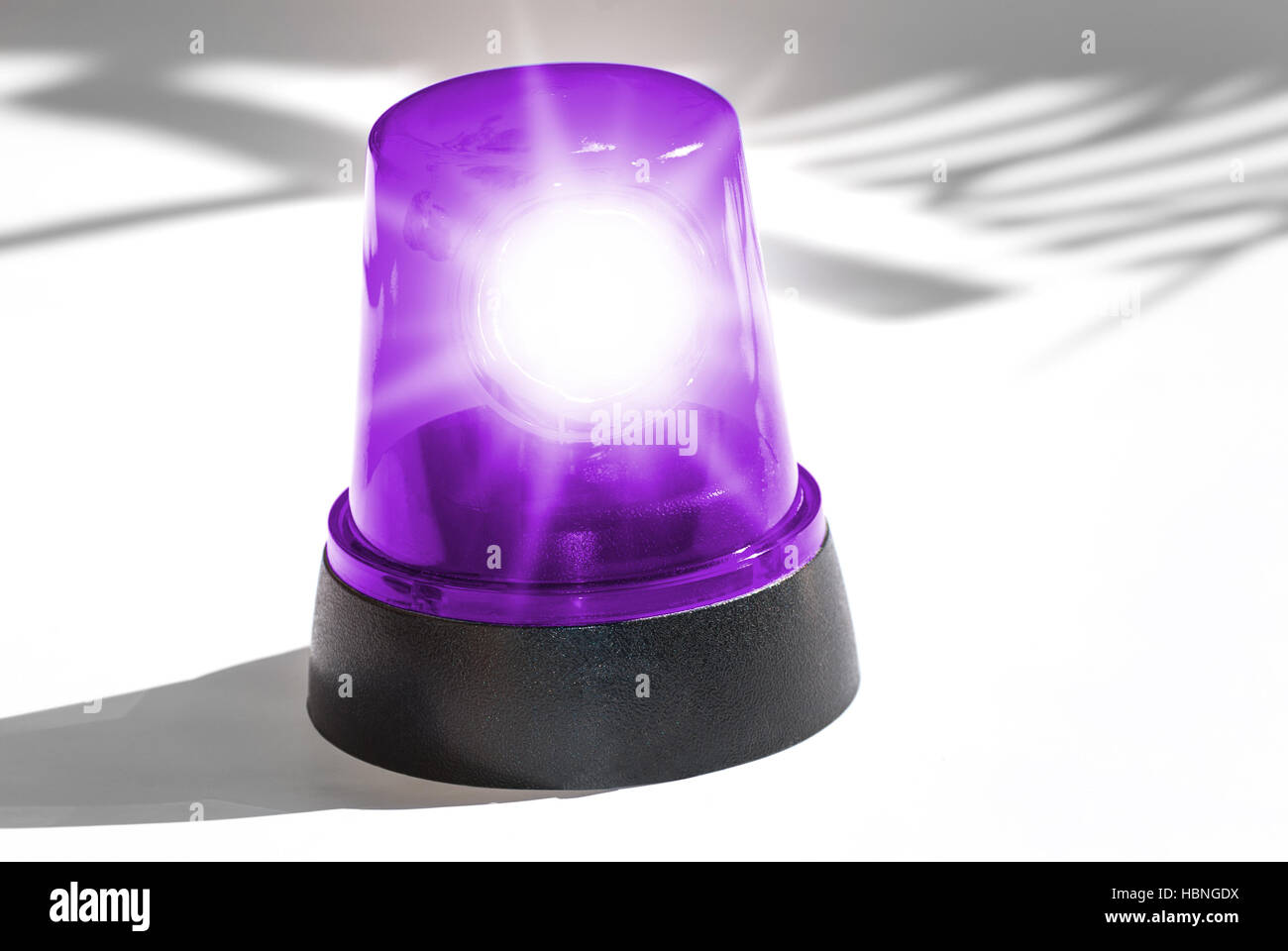 Purple Disco Party light siren Stock Photo
