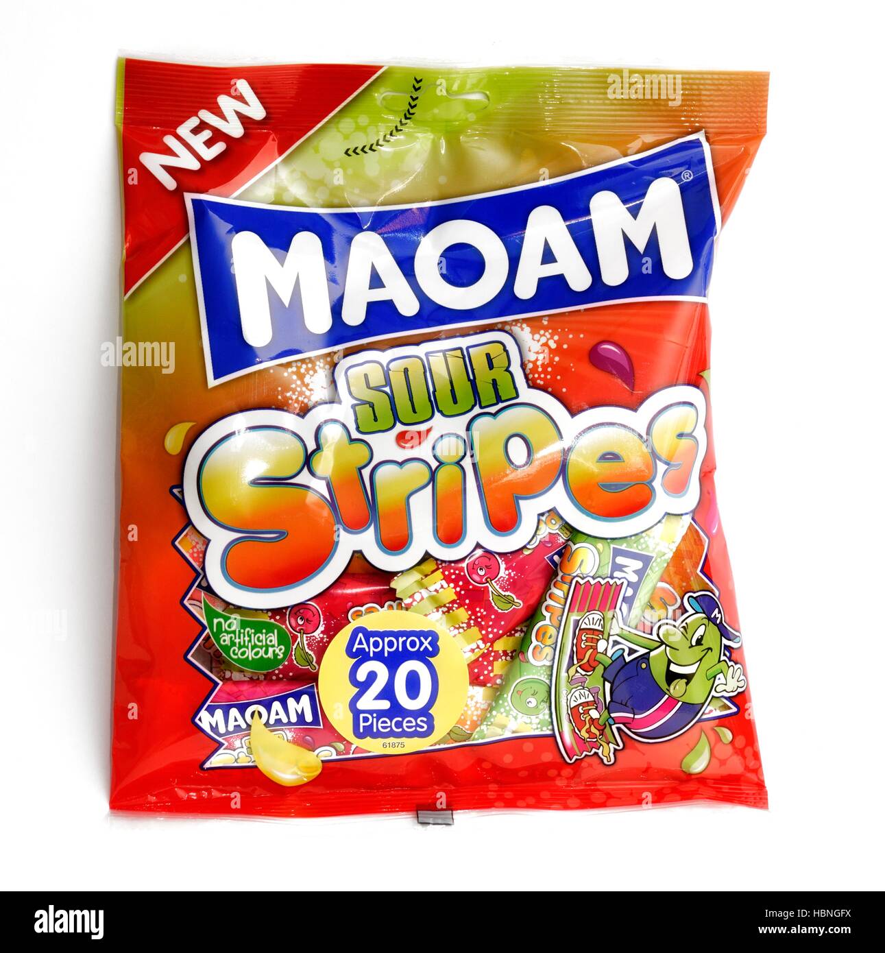 Maoam sour stripes sweets Stock Photo Alamy
