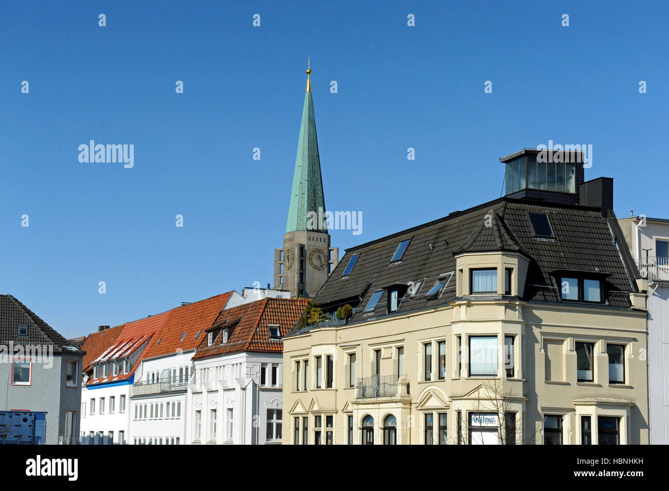 nicolai church in bielefeld, germany Stock Photo