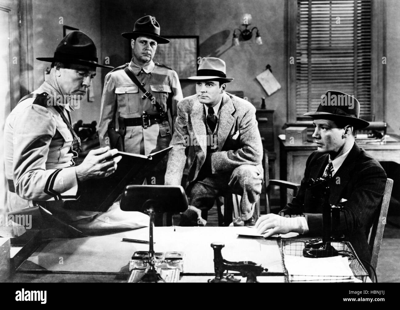 DICK TRACY'S G-MEN, (starting second from left) Ralph Byrd, Ted Pearson ...