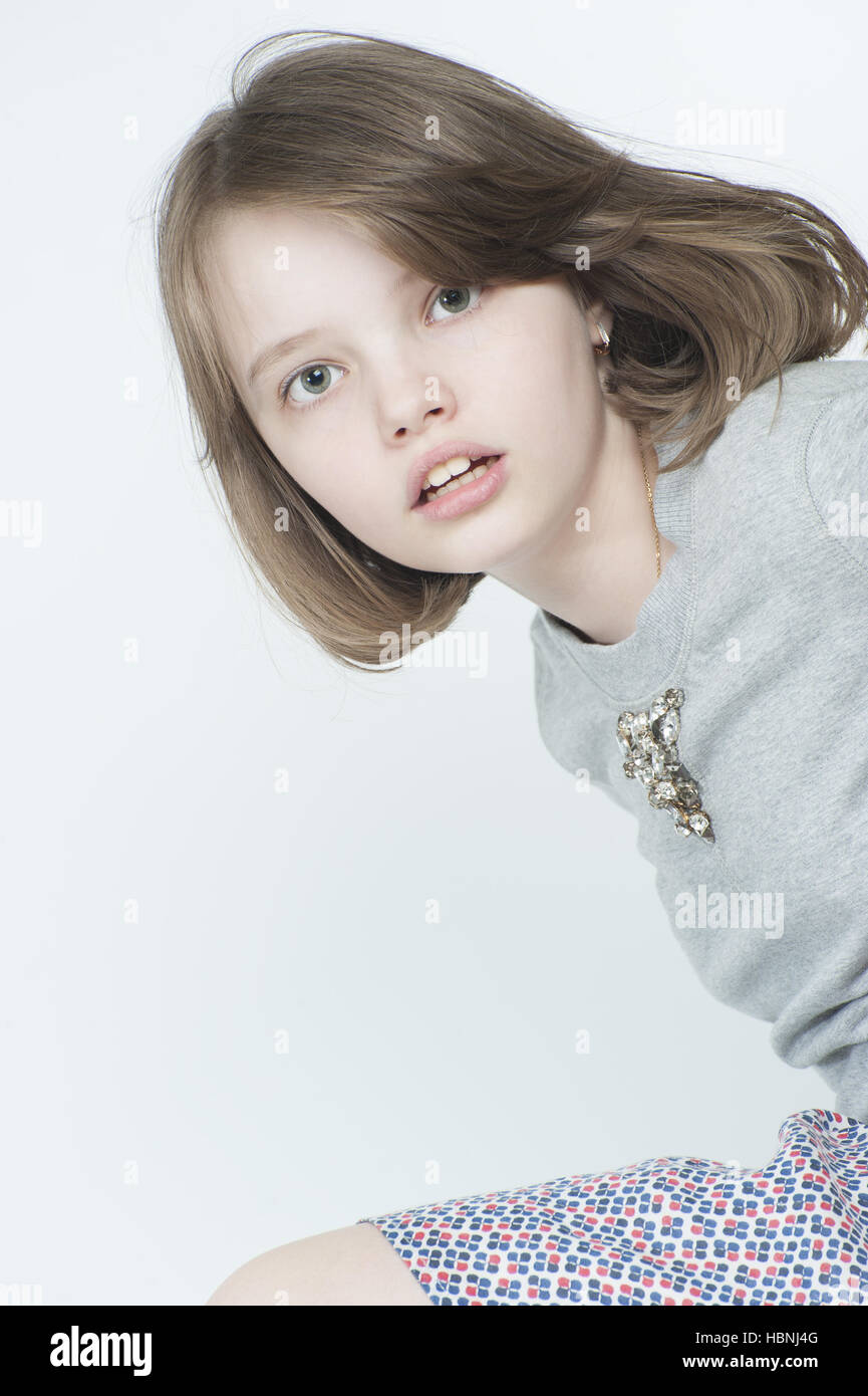 Portrait of a ten-year girl Stock Photo - Alamy