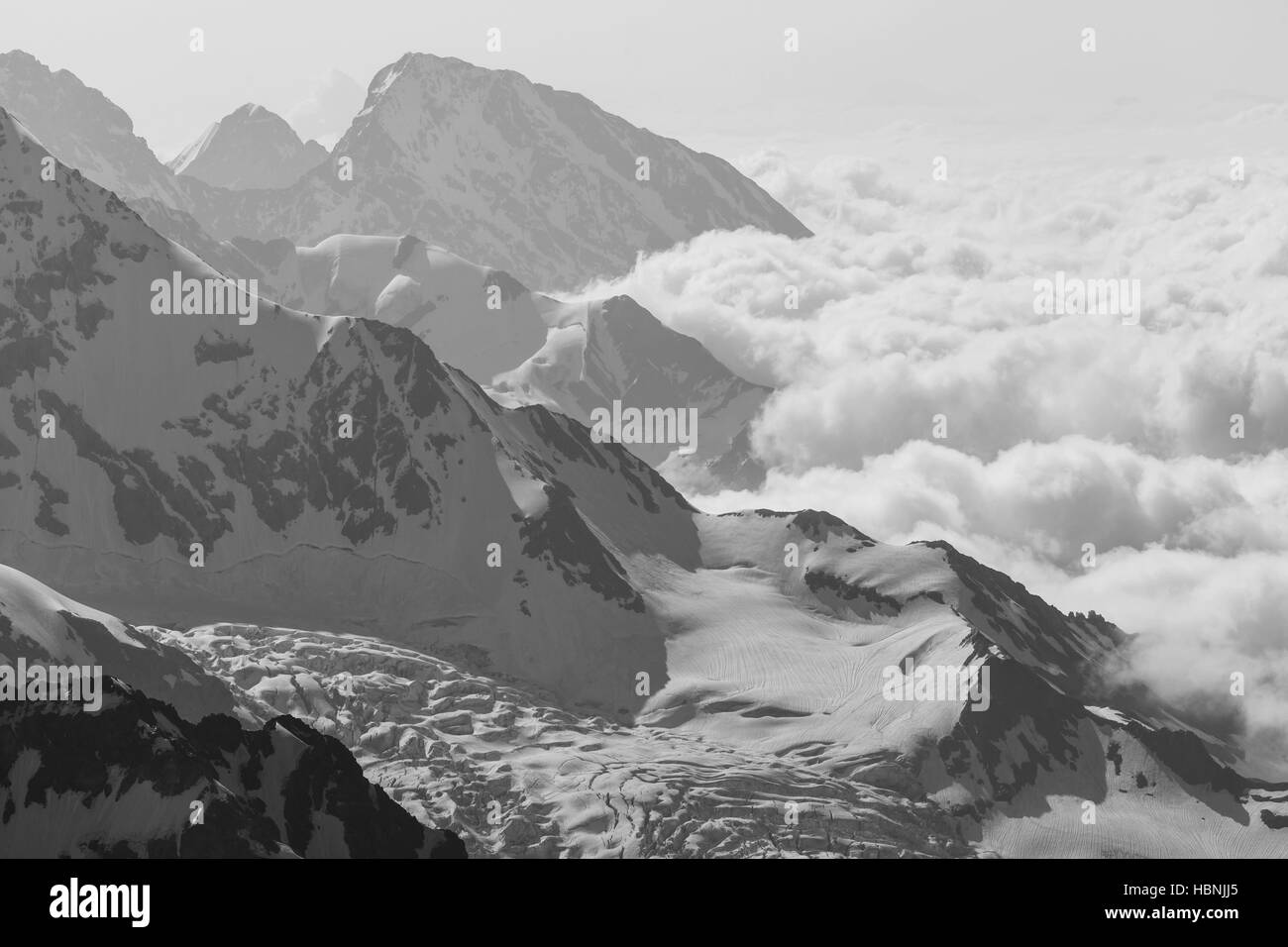 Georgia caucasus mountains Black and White Stock Photos & Images - Alamy