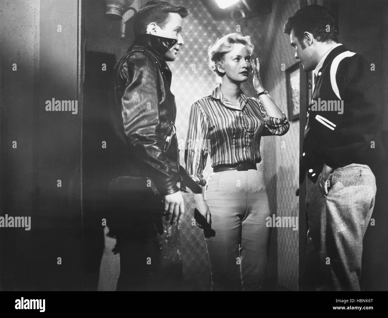 DRAGSTRIP GIRL, from left: Steve Terrell, Fay Spain, John Ashley, 1957 ...