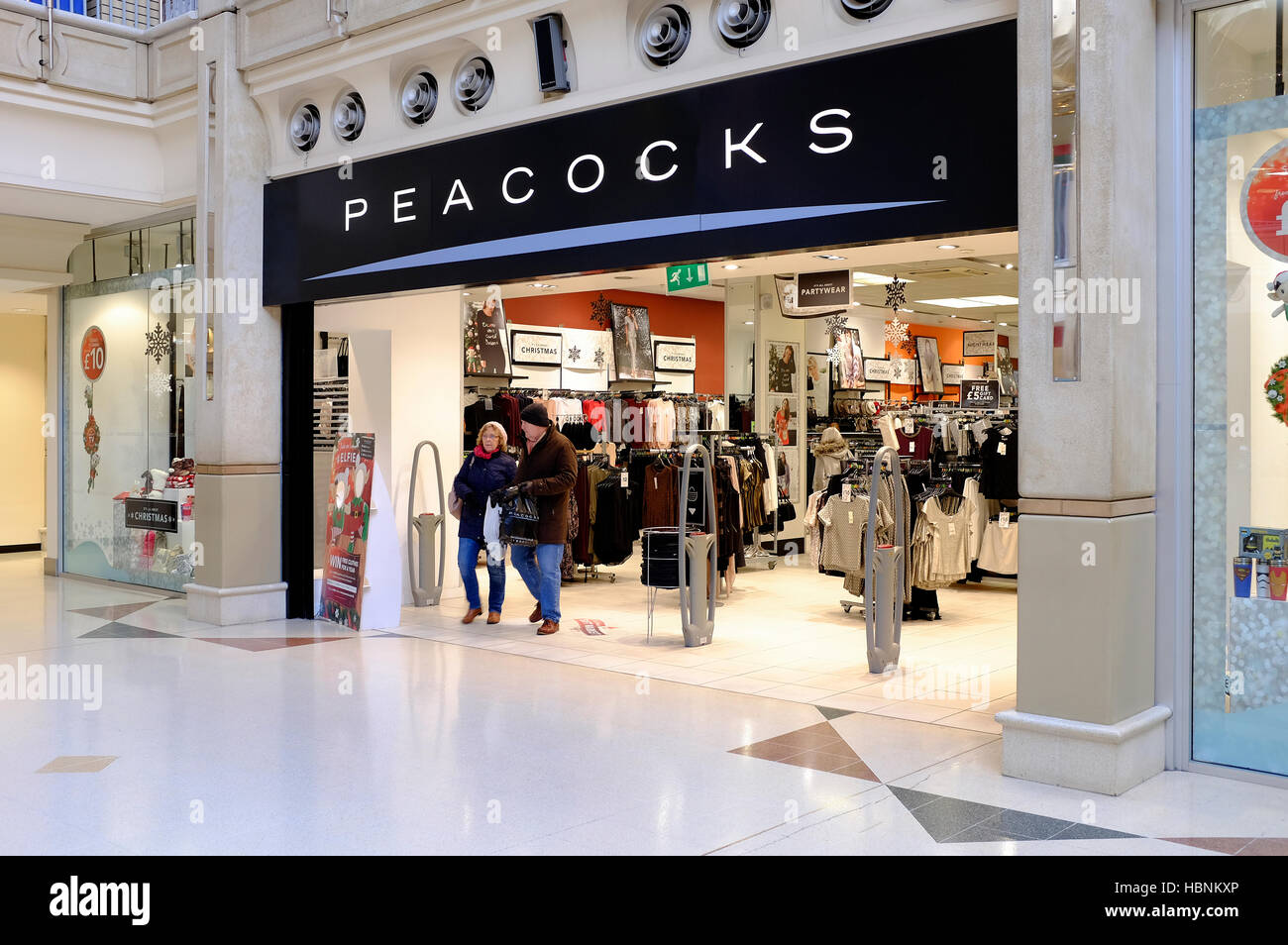 peacocks department store, castle mall, norwich, norfolk, england Stock Photo