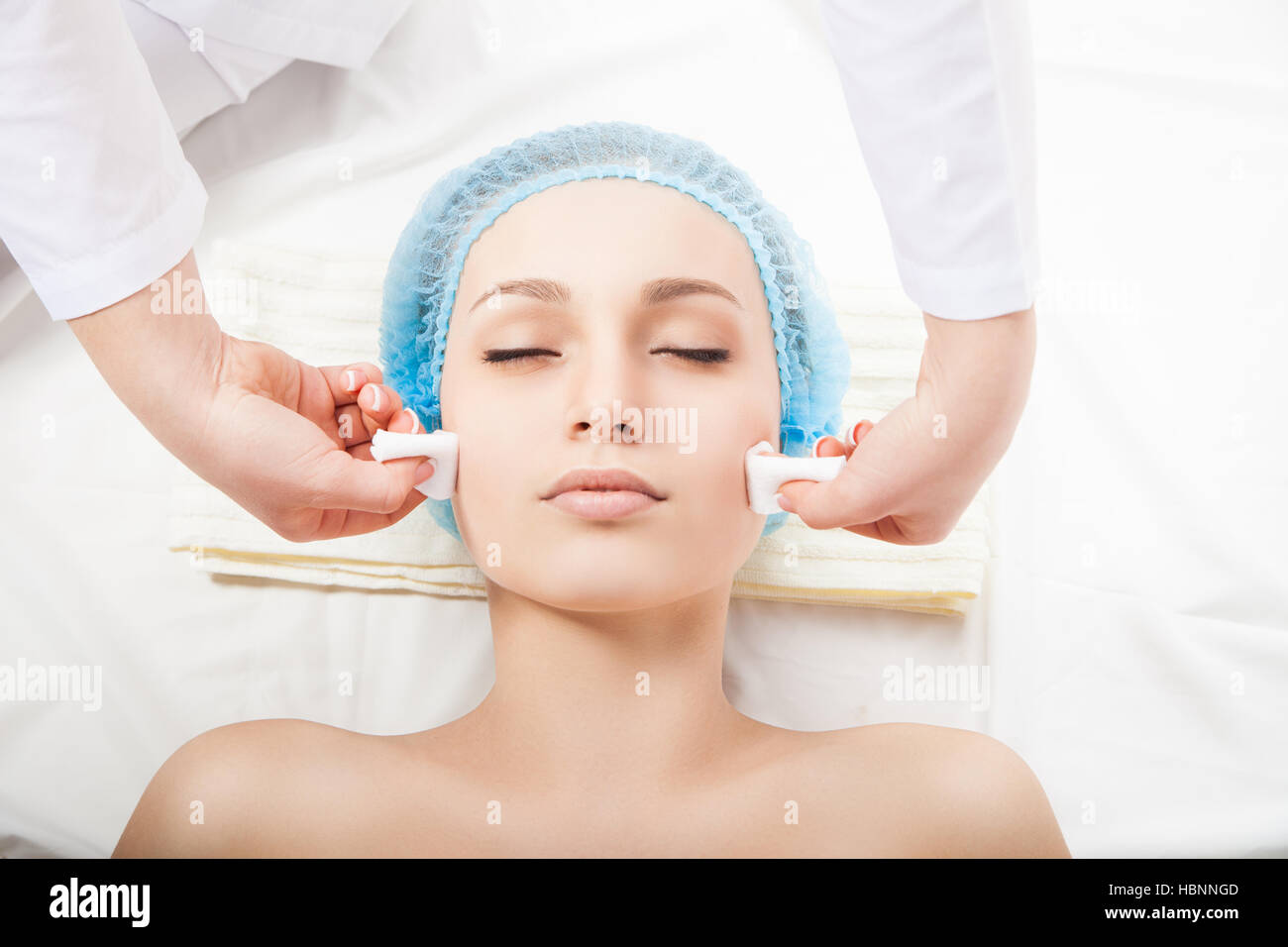 Woman at cosmetic spa Stock Photo