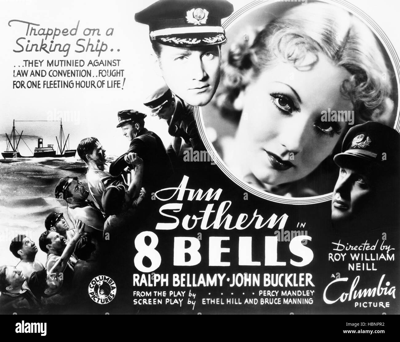 EIGHT BELLS, (aka 8 BELLS), US lobbycard, from left John Buckler, Ann